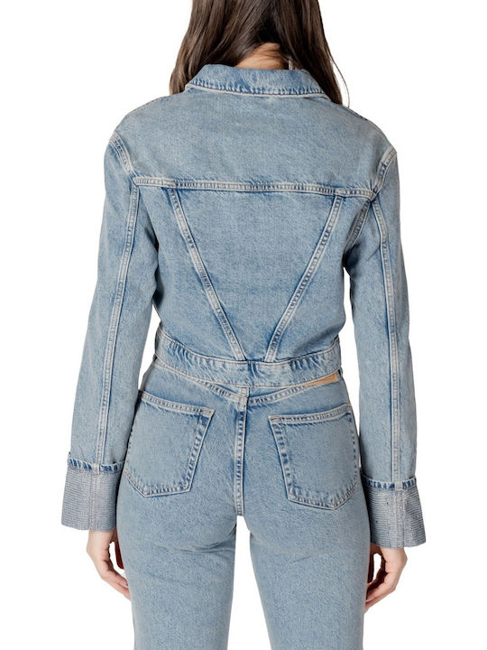 Only Hollywood Crystal Jeansjacke Blue