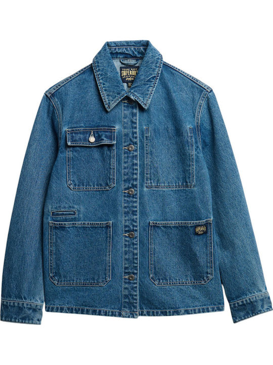 Chore Scurtă Jachetă de femei din denim Blue