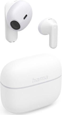 HAMA Freedom Light II Earbud Bluetooth Handsfree Earphones with Charging Case White