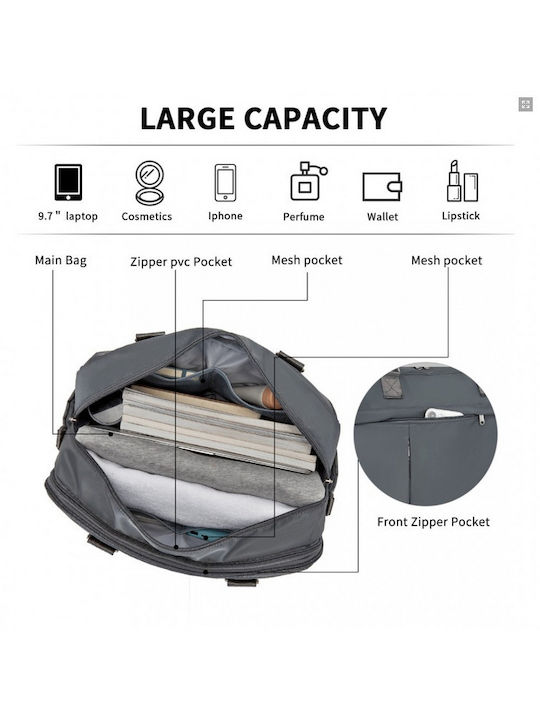 Miss Lulu Bag for 15.6" Laptop Gray TVK2430-GY