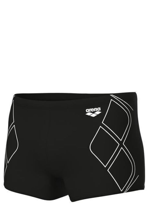 Costum de Baie Bărbați Pantaloni Scurți Negru/Alb Cu Modele