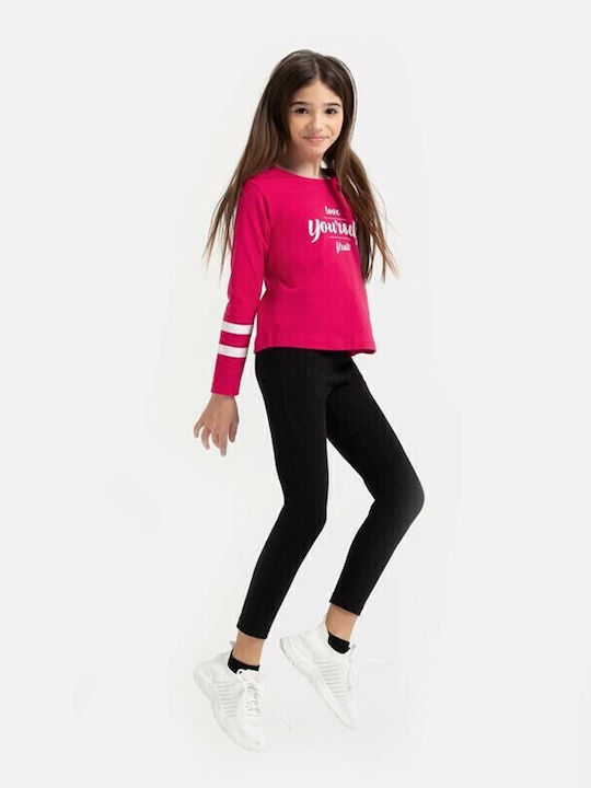 Kinder Leggings Lang Schwarz