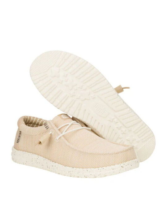 Wally Stretch Sox Ανδρικά Μοκασίνια σε Μπεζ Χρώμα