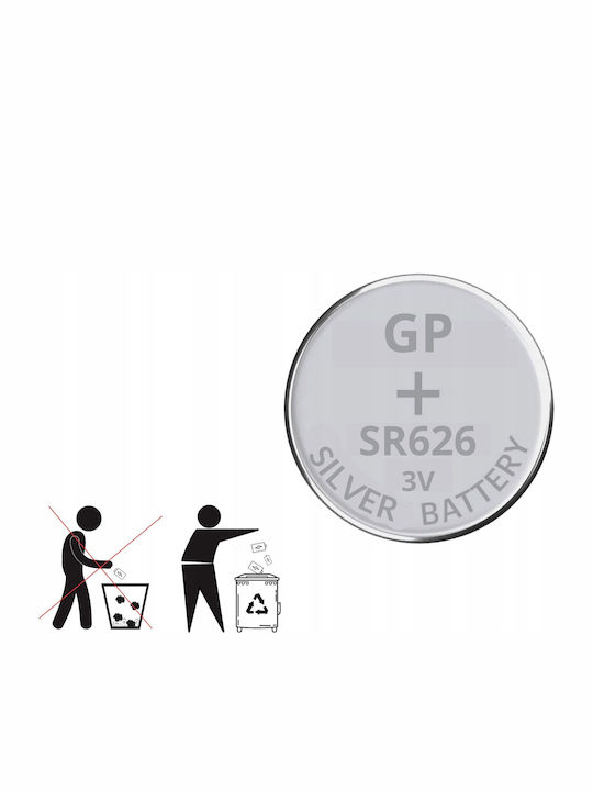 Genius Pack 377f Μπαταρία Silver Oxide Ρολογιών SR66 1.55V 1τμχ