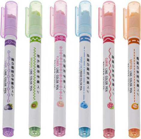 Maaleo Маркери за Подчертаване Colorful 6бр