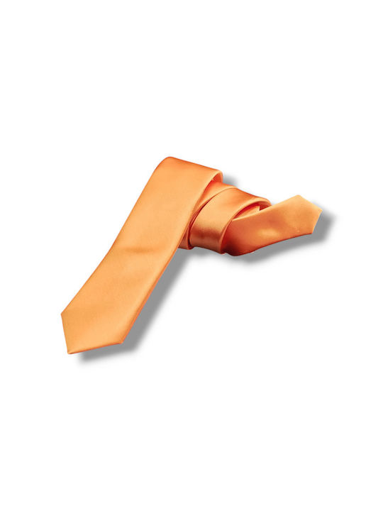La Pescara Men's Tie Monochrome in Orange Color La Pescara Men's Tie Monochrome in Orange Color