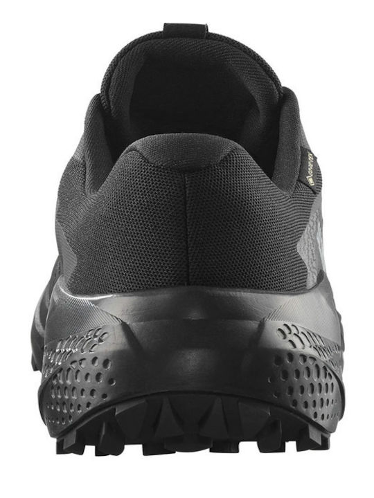 Sport Shoes Trail Running Black Waterproof with Gore-Tex Membrane