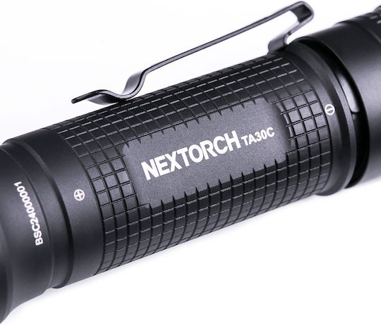 Nextorch Wiederaufladbar Taschenlampe LED IPX8 mit maximaler Helligkeit 3000lm TA30C Max Schwarz