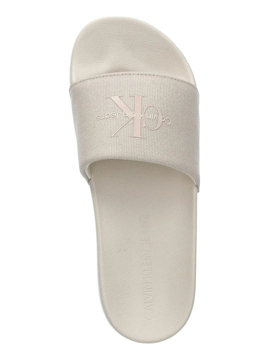 Women's Slides Beige