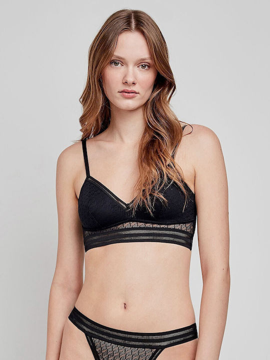 Black Women's Bralette Bra 2/10111T