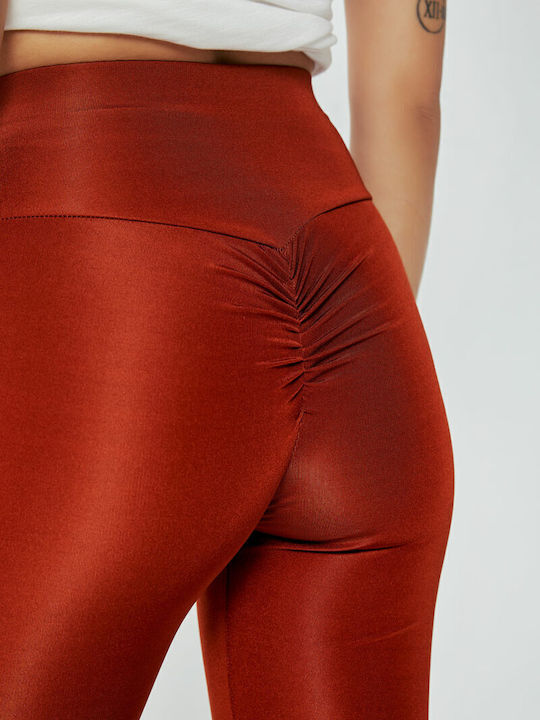 Women's Legging Shiny Terracotta