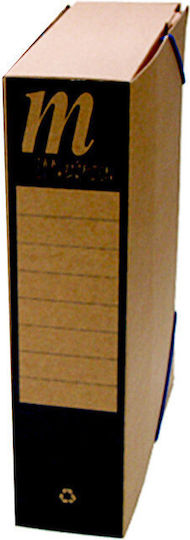 Metron Paper File Box with Rubber Band 33x12x25cm