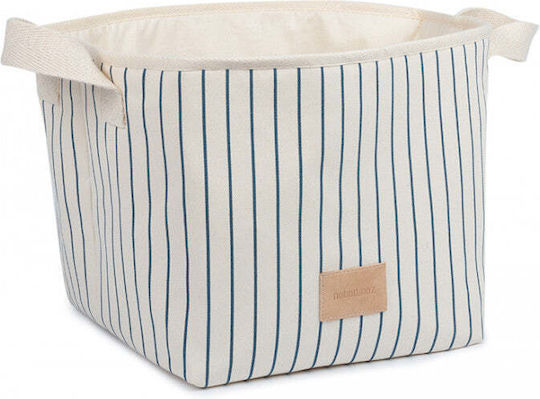 St Germain Καλάθι Django Μεγάλο Blue Thin Stripes Natural