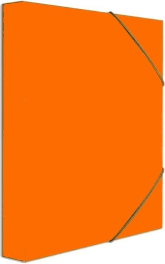 Groovy Пластмаса Кутия за файлове с ластик Groovy 36x4x26см. Оранжев 1бр