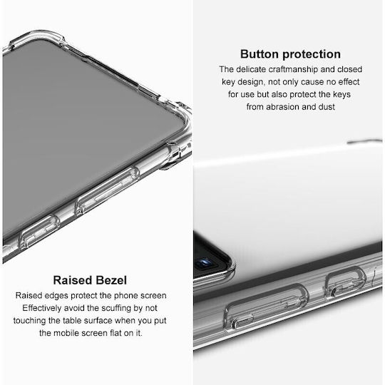 Imak Back Cover Silicone Transparent (Motorola Edge 50 Fusion)