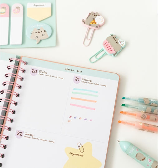 Pusheen Kids Stationery Set with Pen, Pencil Holder and Pencil Case 13pcs