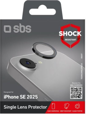 SBS Camera Protection Tempered Glass Transparent for the iPhone 16E