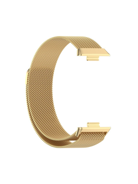 Armband Rostfreier Stahl Gold (Huawei Watch Fit 3 - Huawei Uhr Fit 3)