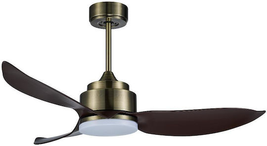 Telemax Levantes 46-yj356 Ceiling Fan 117cm with Light Fixture Black
