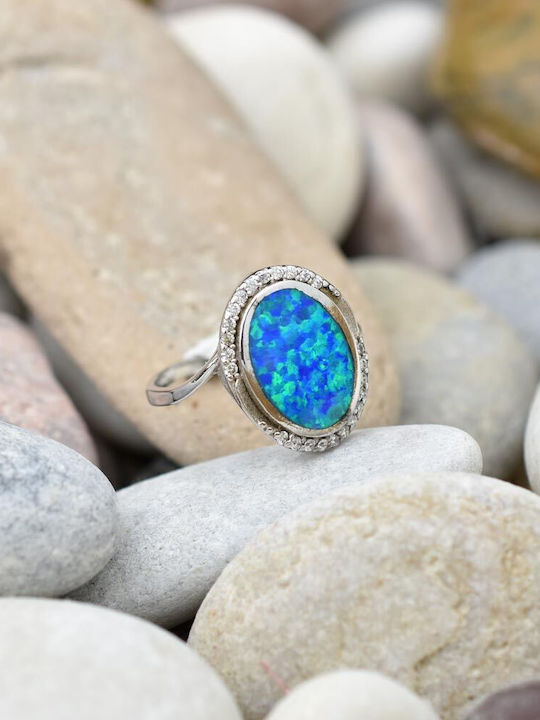 Goldjewels Μονόπετρο από Ασήμι με Ζιργκόν