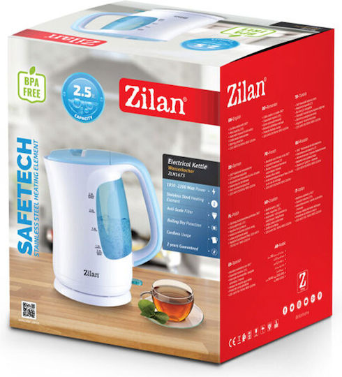 Zilan Βραστήρας 2.5lt 2200W Μπλε