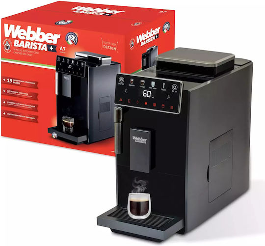 Webber A7 Veneto 1350W Налягане 19бар с мелачка Черна