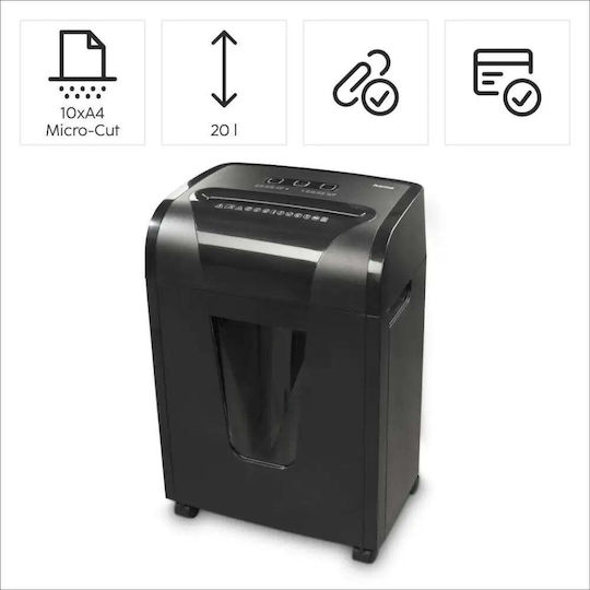 HAMA Distrugător de Documente "premium Micro Cut 10 Foi cu Coș 20lt