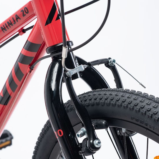 Martes Ninja 20" Kids Mountain Bike Red