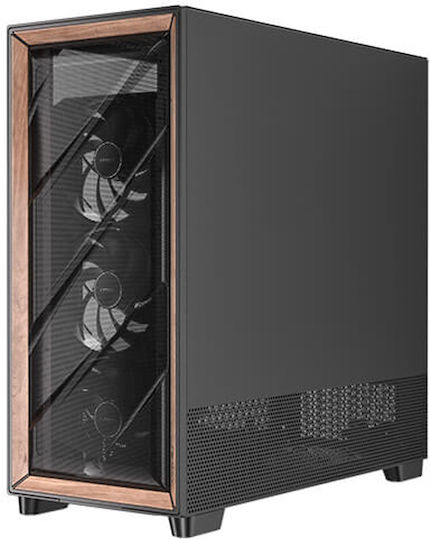 Antec Flux Pro Gaming Full Tower Κουτί Υπολογιστή με Πλαϊνό Παράθυρο Μαύρο