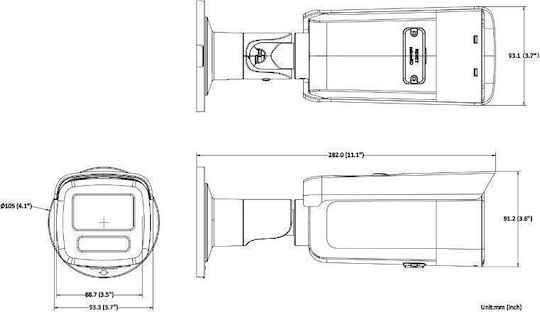 Hikvision 2CD2T66G2H-2I IP Cameră de Supraveghere Full HD+ 6MP Rezistentă la apă cu Lentilă 2.8mm