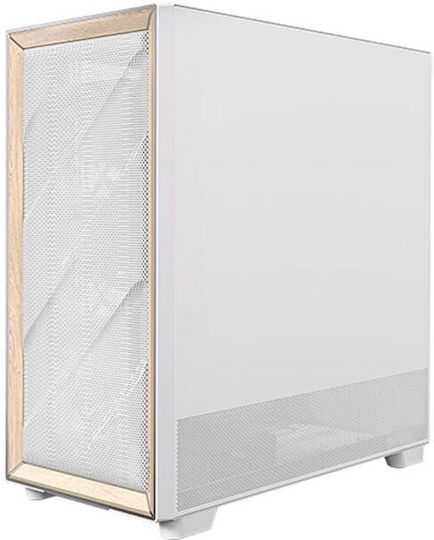 Antec Flux Gaming Midi Tower Κουτί Υπολογιστή με Πλαϊνό Παράθυρο Λευκό