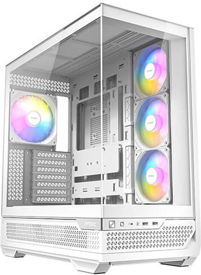 Antec C7 ARGB Gaming Midi Tower Κουτί Υπολογιστή με Πλαϊνό Παράθυρο Λευκό