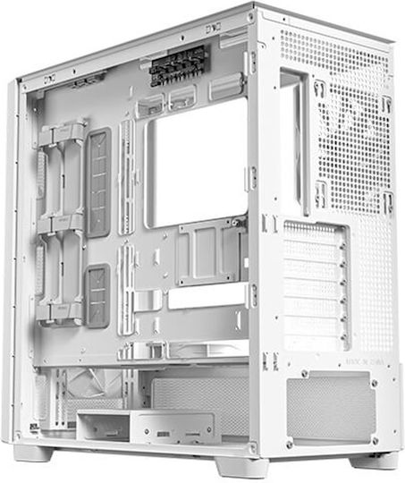 Antec Flux Gaming Midi Tower Κουτί Υπολογιστή με Πλαϊνό Παράθυρο Λευκό