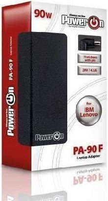Power On Φορτιστής Laptop 90W 20V 4.5A για IBM χωρίς Καλώδιο Τροφοδοσίας