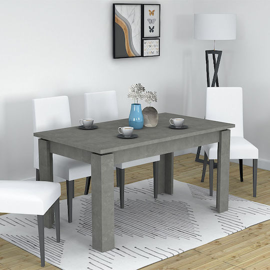 Denzel Table Kitchen Wooden Black 120x80x76cm