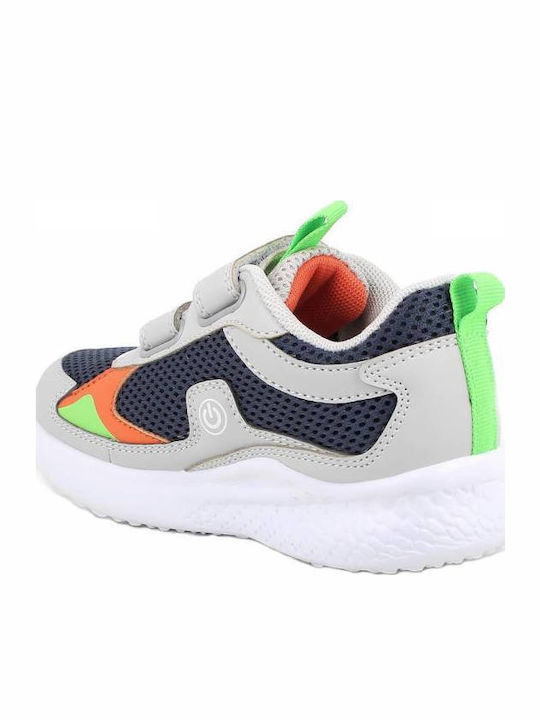Παιδικά Sneakers Ανατομικά με Σκρατς Γκρι