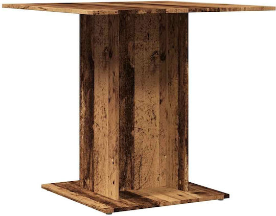 Square Table Dining Room Wooden Coffee 80x80x75cm