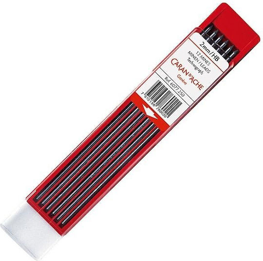 Caran D'ache 12 Pachete x 12 Mine Creion Mecanic Grosime 2mm Tipul HB