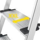 Hailo Leiter Aluminium mit 7+1 Stufen
