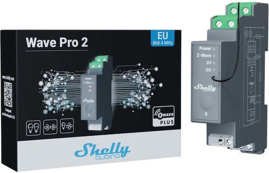 Shelly Qubino Pro 2 WavePro2 Превключвател За Релса 240V 25A