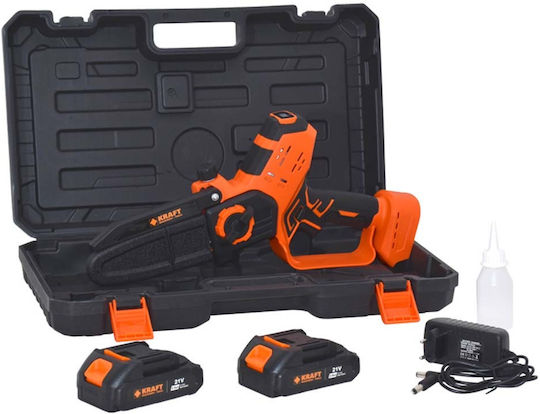 Unimac Akku-Kettensäge 2x2Ah 21V 3.2kg mit Schiene 15cm