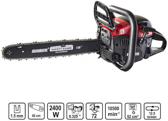 Raider RD-GCS25 Gasoline Chainsaw 6.46kg with Blade 45cm