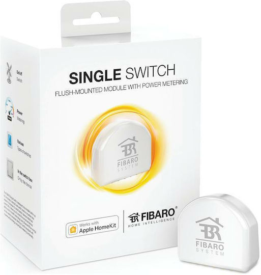 Fibaro Single Switch Smart Switch 1 Καναλιού Wi-Fi, Bluetooth & Z-Wave 8A