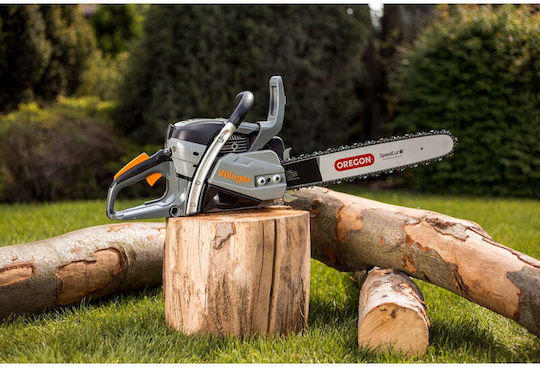 Villager Fierăstrău cu lanț pe benzină 18" - 32.5" Fierăstrău pe benzină 3.4kg cu lamă Lamă de carving 45cm și Easy Start