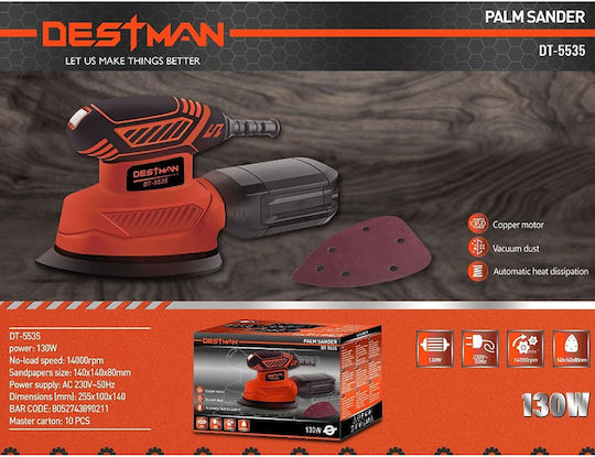 Destman DT-5535 Electric Delta Sander 130W with Suction System 96431