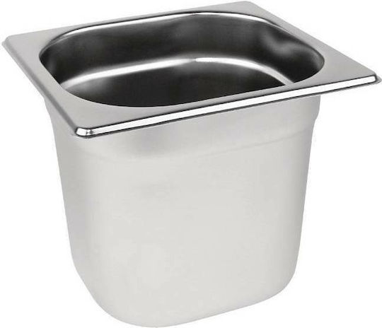 Container Stainless Steel Gastronorm GN1/6 H150mm