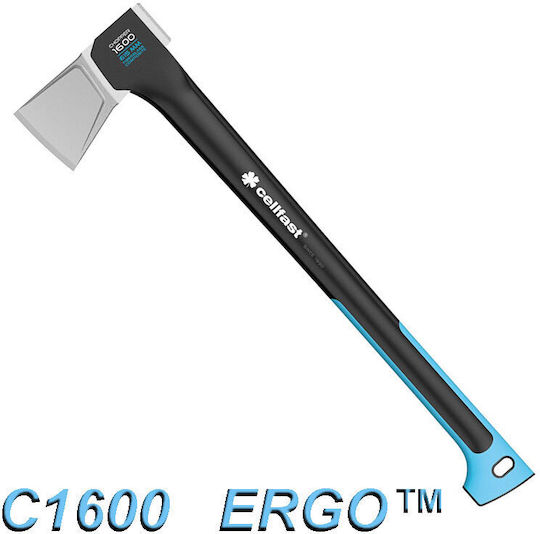 Cellfast C1600 Splitting Axe Length 61.5cm and Weight 1.6kg with Plastic Handle