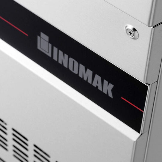 Inomak Ανοξείδωτο Ψυγείο Πάγκος Σαλάτας 571lt με 4 Πόρτες και Ψυκτικό Μηχάνημα 0/+10°C Π224.2xΒ70xΥ98.5cm