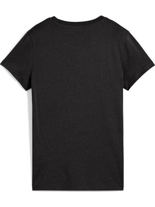 Metallic No 1 Women's Athletic T-shirt Black