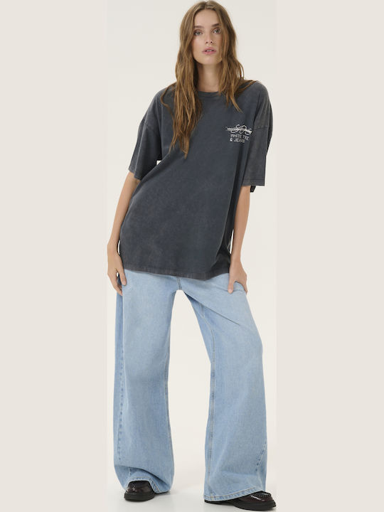 Γυναικείο Oversized T-shirt Dark Grey